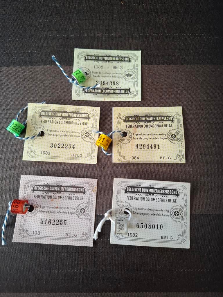 DuivenRing met kaartje jaren 80