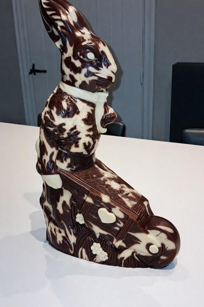 Chocolade vorm paashaas 47 cm, Ophalen of Verzenden