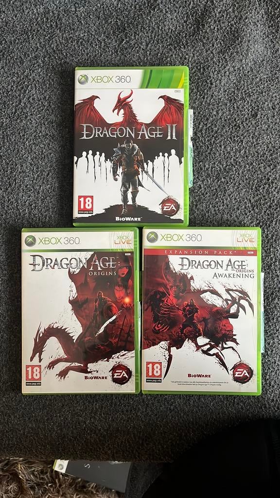 Dragon Age Collectie - Origins + Awakening + Dragon Age II, Consoles de jeu & Jeux vidéo, Jeux | Xbox 360, Online, 1 joueur, Comme neuf