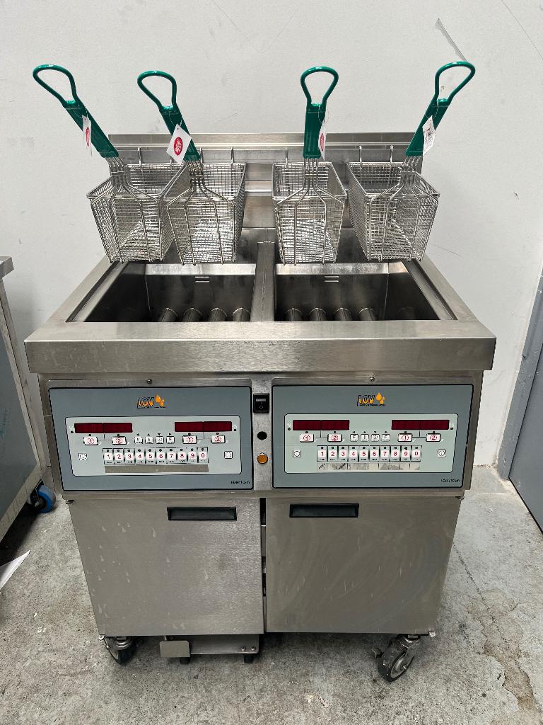 Friteuse gaz Henny Penny, 4 litres ou plus, Enlèvement ou Envoi, Utilisé, Friteuse duo