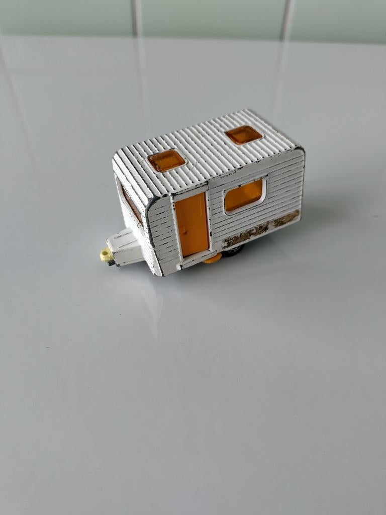 Vintage Matchbox Caravan Trailer AFHALING LEES BESCHRIJVING, Ophalen, Gebruikt, Overige typen, Lesney
