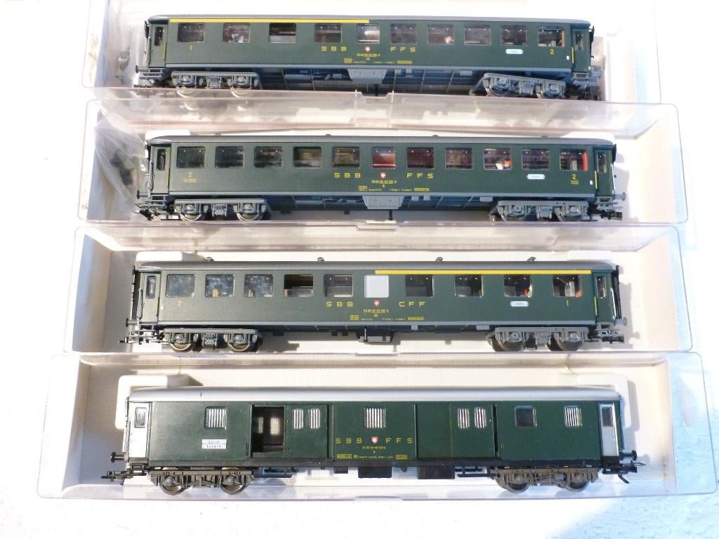 TRAINS HO, Enlèvement ou Envoi, Fleischmann, Wagon, Courant continu