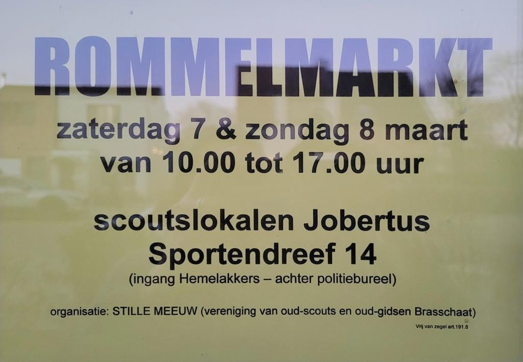 ROMMELMARKT BRASSCHAAT, Ophalen