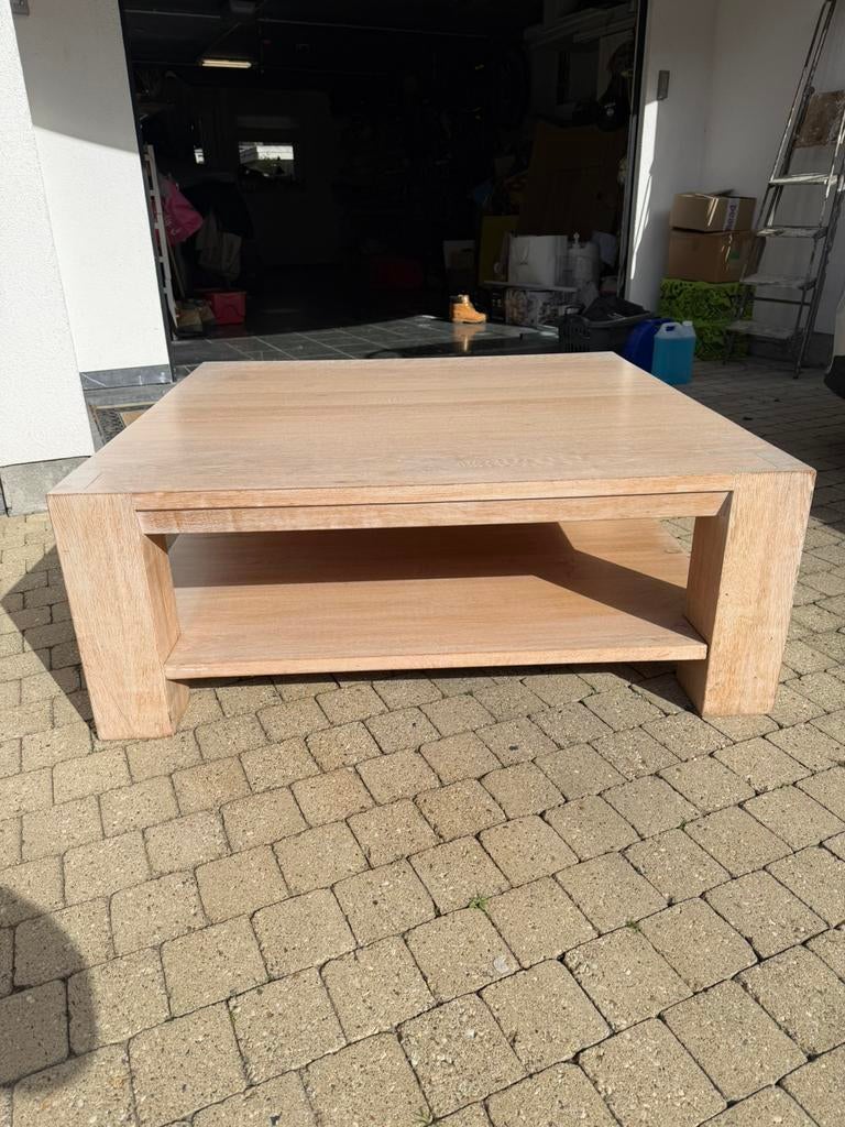 Massief eiken salontafel, Enlèvement, Utilisé