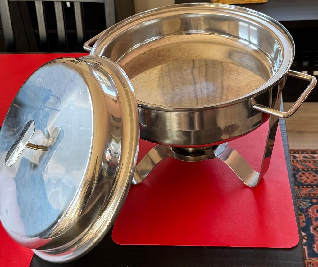 Chafing Dish Rond Complet avec Couvercle, Enlèvement, Neuf