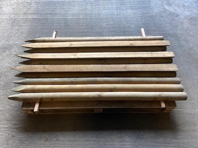 DEMI-POTEAUX 13 PIÈCES DE SUPPORT DE CHANTIER 1400 MM, Bricolage & Construction, Bois & Planches, Neuf, Pin, Enlèvement, Imprégné