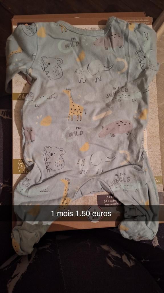 Vêtements bebe garcon, Enlèvement