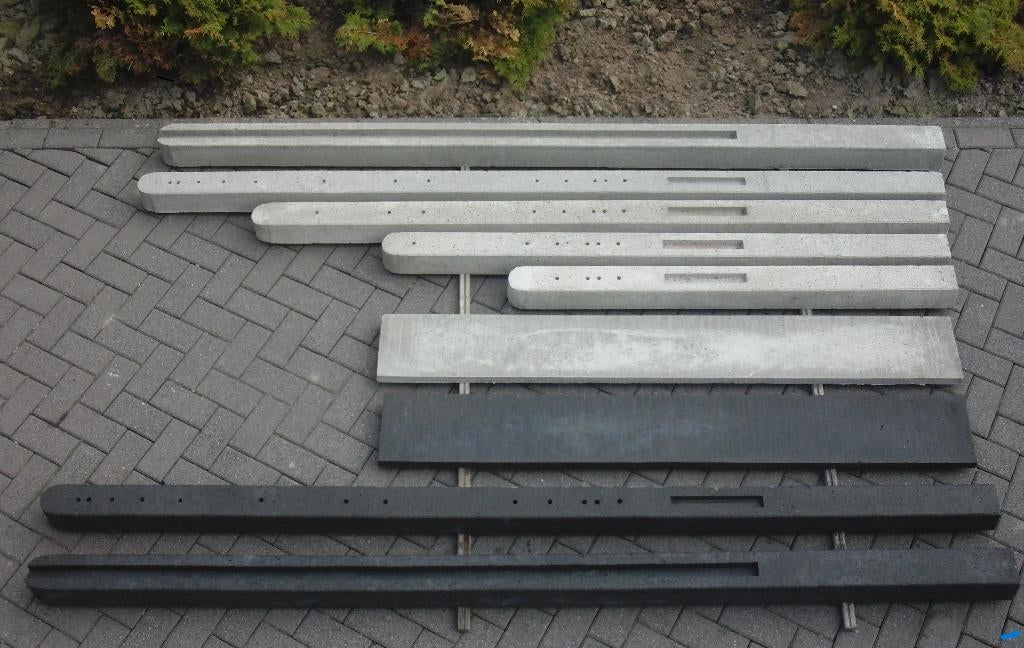 palen betonpalen schutting betonplanken antraciet platen, Tuin en Terras, Ophalen of Verzenden, Nieuw, 250 cm of meer, Palen