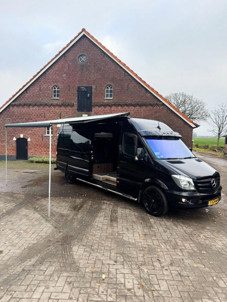 Mercedes Sprinter L3H2 Motorsport motorcross, Automaat, Buscamper of Camperbus, Koelkast, Tot en met 2