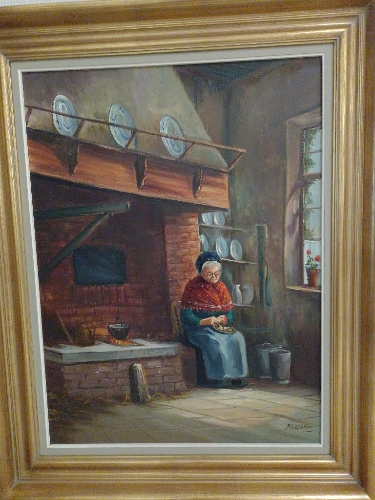 schilderij op doek, Antiek en Kunst, Ophalen