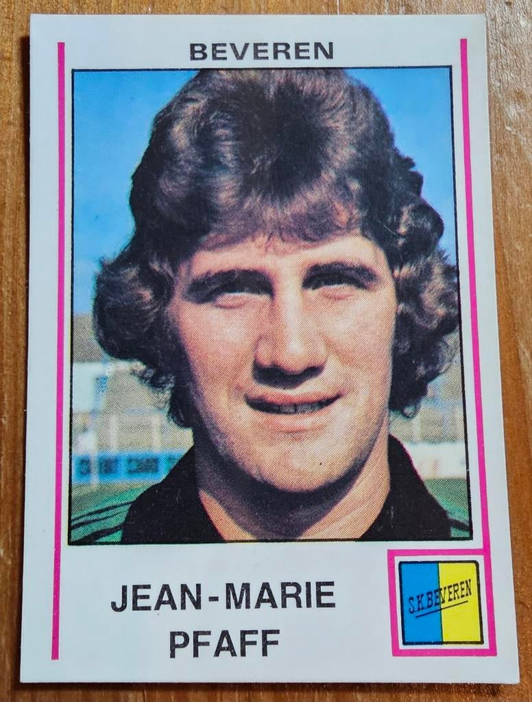 Panini Football 80 nr 109 Jean-Marie Pfaff Beveren!, Hobby en Vrije tijd, Ophalen of Verzenden, Zo goed als nieuw, Sticker