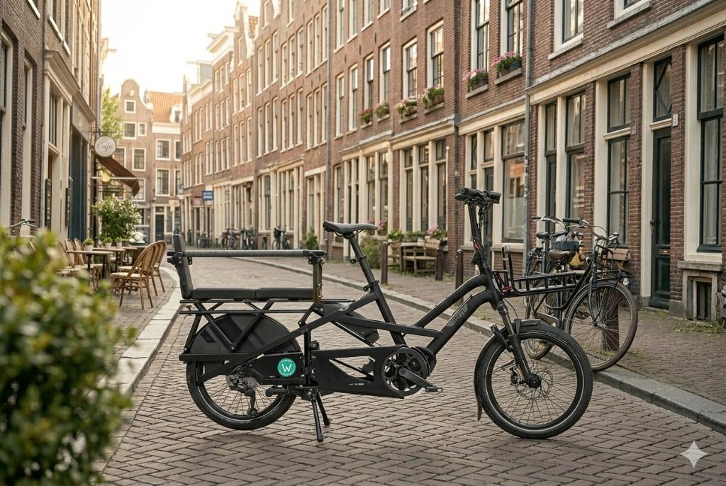 Abonnement vélo cargo / biporteur / longtail électrique, Fietsen en Brommers, Fietsen | Bakfietsen, Ophalen, Nieuw, 1 kind, Elektrisch