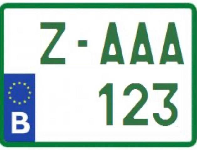Plaque immatriculation Z verte format moto, Autos : Pièces & Accessoires, Autres pièces automobiles, Neuf, Enlèvement ou Envoi