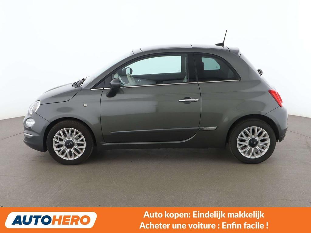 Fiat 500 1.2 Lounge (bj 2019), Auto's, Fiat, 4 zetels, Gebruikt, Grijs, Zilver of Grijs