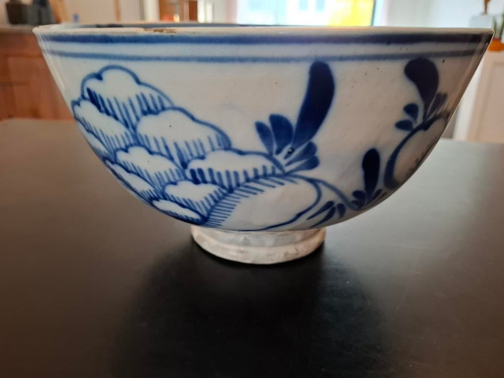 Grote Chinese schotel; large Chinese bowl, antique, Ophalen of Verzenden