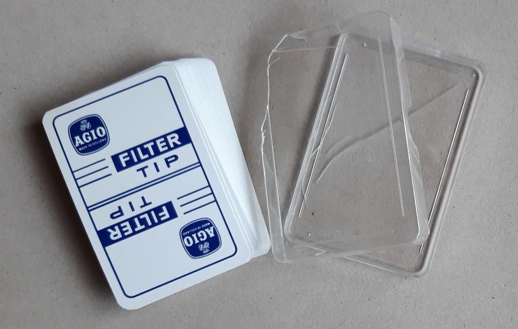 SPEELKAARTEN AGIO SIGAREN FILTER TIP RECLAME TABAK TABAC., Verzamelen, Speelkaarten, Jokers en Kwartetten, Ophalen of Verzenden