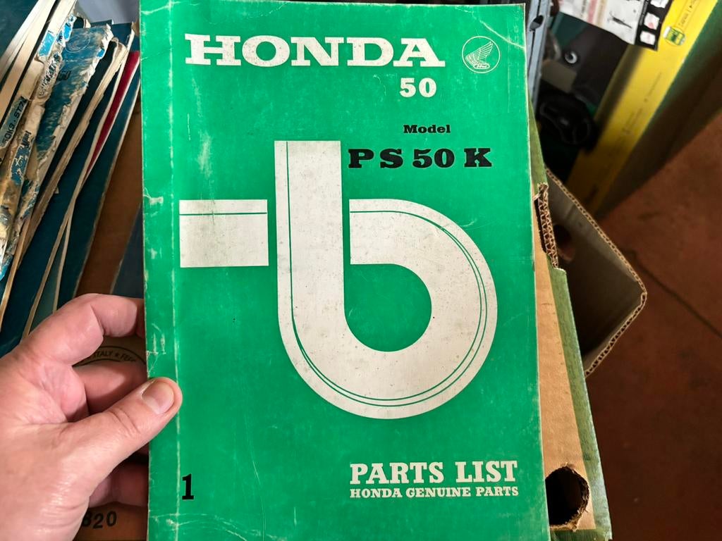 Partsmanual Honda PS50 K 1970, Motoren, Handleidingen en Instructieboekjes, Ophalen of Verzenden, Honda