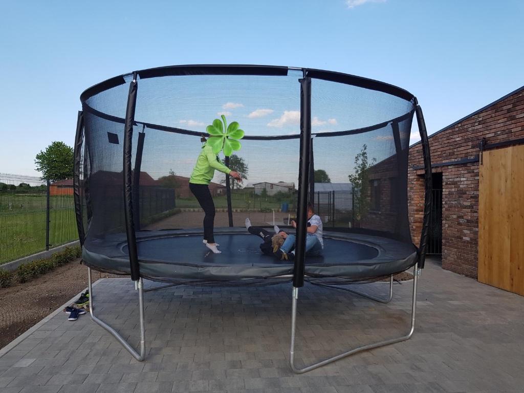 Trampoline, Kinderen en Baby's, Speelgoed | Buiten | Trampolines, Ophalen, Gebruikt