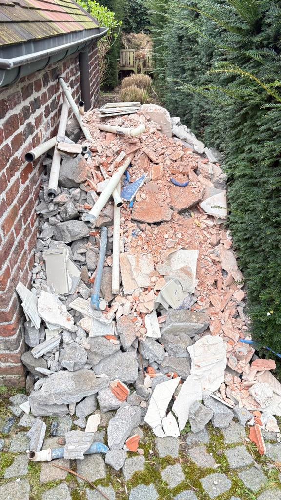 Gratis steenpuin, Tuin en Terras, Ophalen, Gebruikt