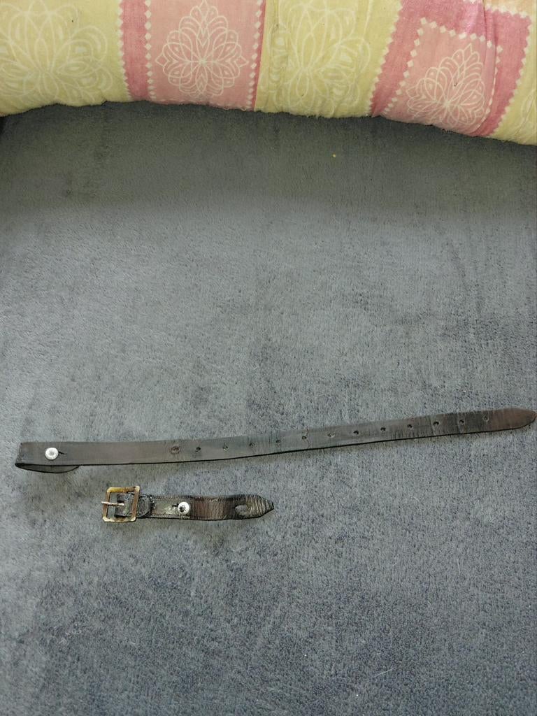 Kinriem Duitse helm WO2, verzenden incl., Verzamelen, Ophalen of Verzenden