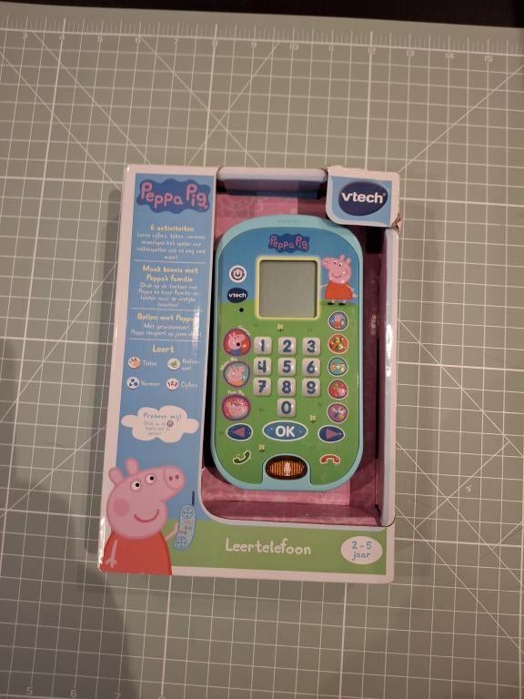 Peppa Pig Leertelefoon V-Tech, Kinderen en Baby's, Speelgoed | Vtech, Ophalen of Verzenden, Zo goed als nieuw