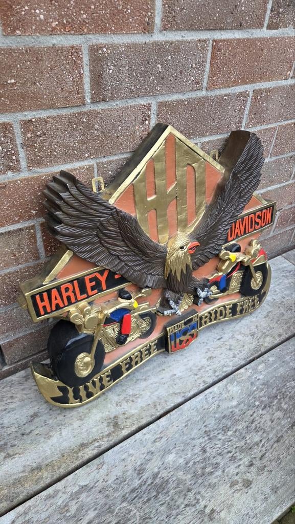 Polyester Harley Davidson bord, Tuin en Terras, Ophalen