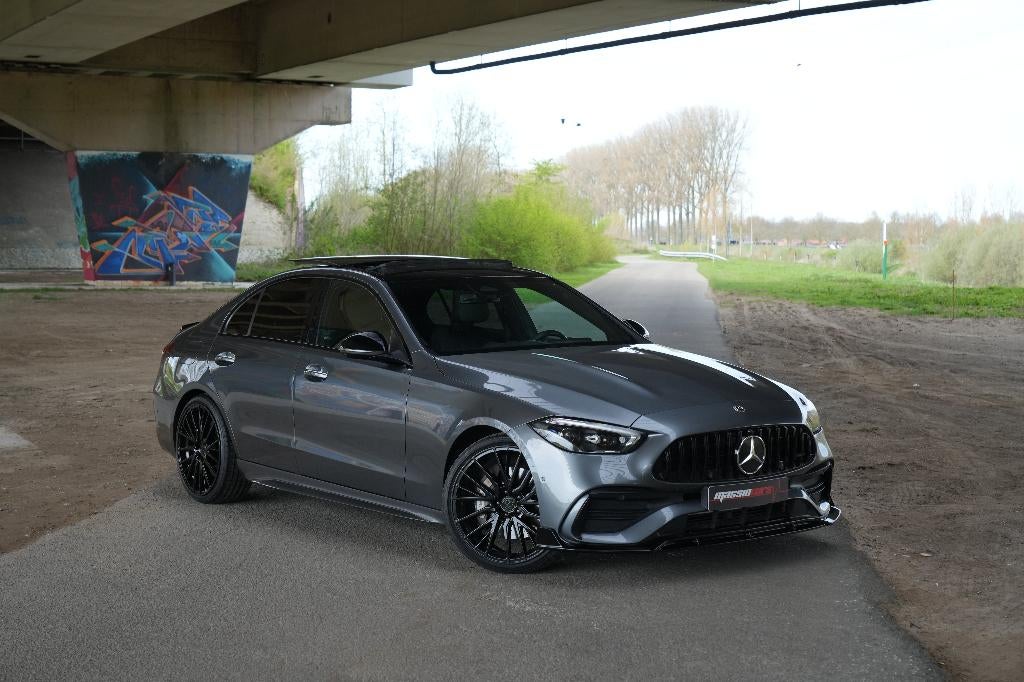 Prachtige Mercedes C180 Berline (AMG-KIT) Vol opties!, Autos, Mercedes-Benz, Entreprise, Achat, Classe C, Caméra 360°, ABS, Caméra de recul