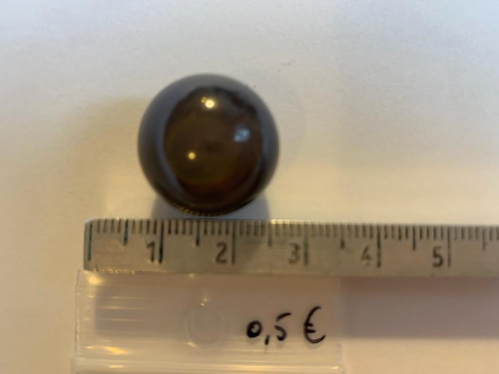 grote glans parel antraciet, Hobby en Vrije tijd, Ophalen of Verzenden, Nieuw, Kraal