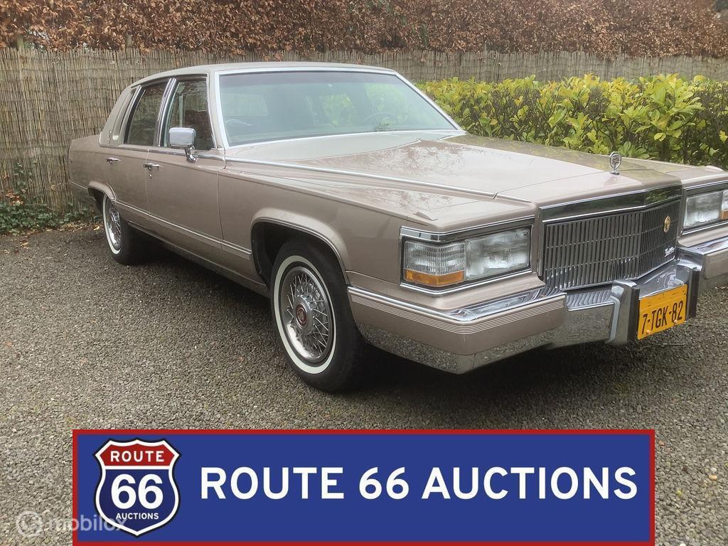 Cadillac Brougham | 1992 | Route 66 Auctions, Cadillac, Zwart, Bedrijf, Handgeschakeld