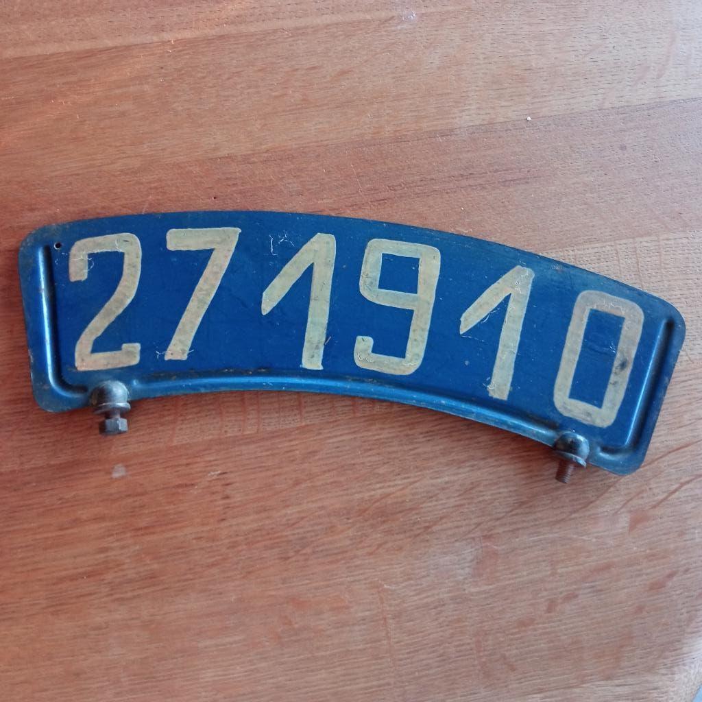 ancienne plaque de moto, Verzamelen, Militaria | Algemeen, Ophalen of Verzenden, Landmacht, Overige typen