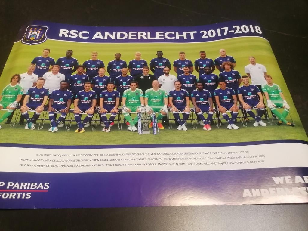 2 verschillende posters rsc Anderlecht sporting sca, Ophalen of Verzenden