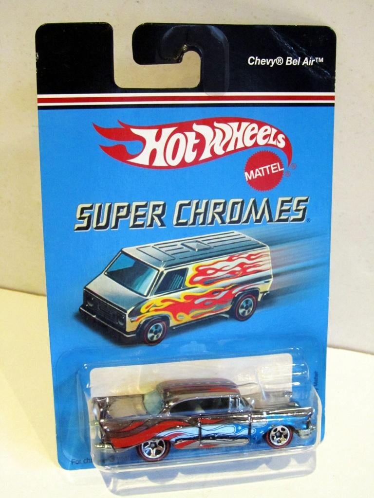 '57 Chevy Bel Air "Super Chromes" Red Lines Hot Wheels 2006, Ophalen of Verzenden, Zo goed als nieuw, Auto