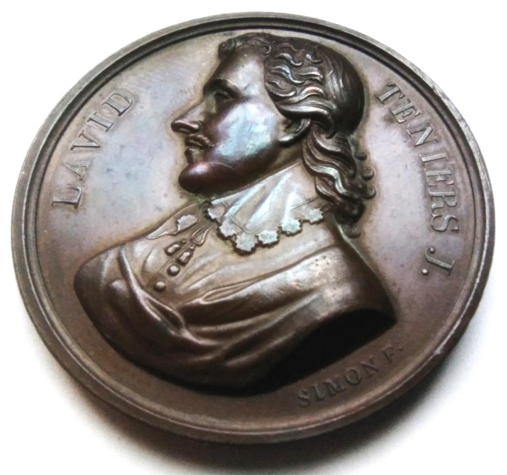 médaille Simon DAVID TENIERS J. 1610-1690, Enlèvement ou Envoi, Bronze