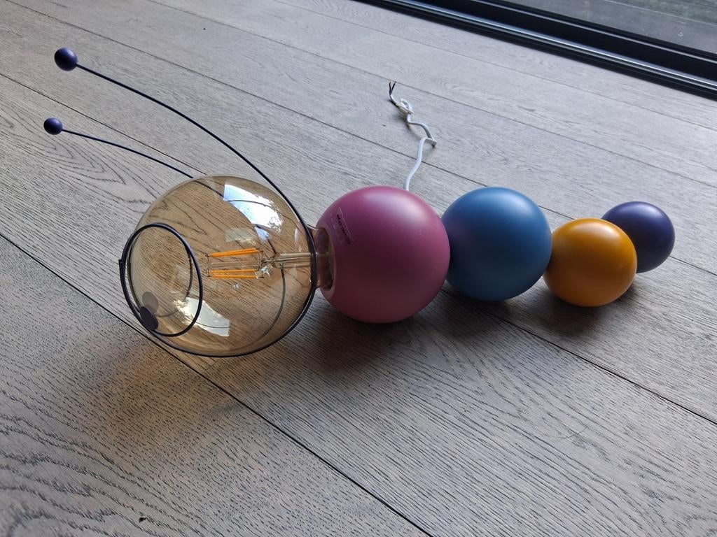 Plafondlamp rups - lamp kinderkamer, Ophalen, Gebruikt