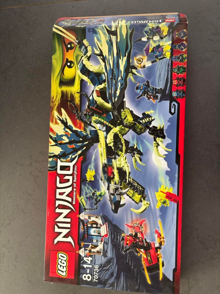 Lego ninjago 70736 aanval van de morro draak, Enlèvement, Comme neuf, Ensemble complet, Lego