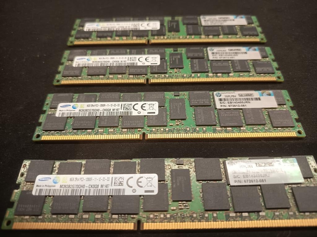 Server met 64 GB RAM — 80€!, Computers en Software, RAM geheugen, Server, 64 GB, DDR3, Ophalen