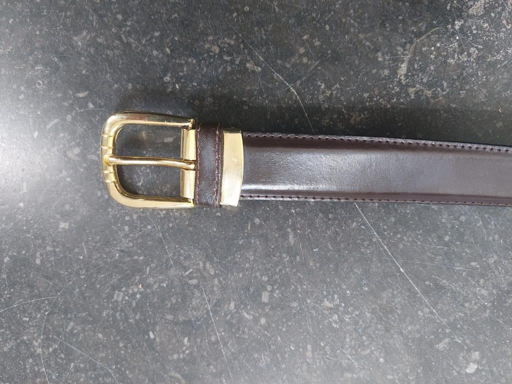 Ceinture croute de cuir homme, Enlèvement, Porté, Brun, Ceinture