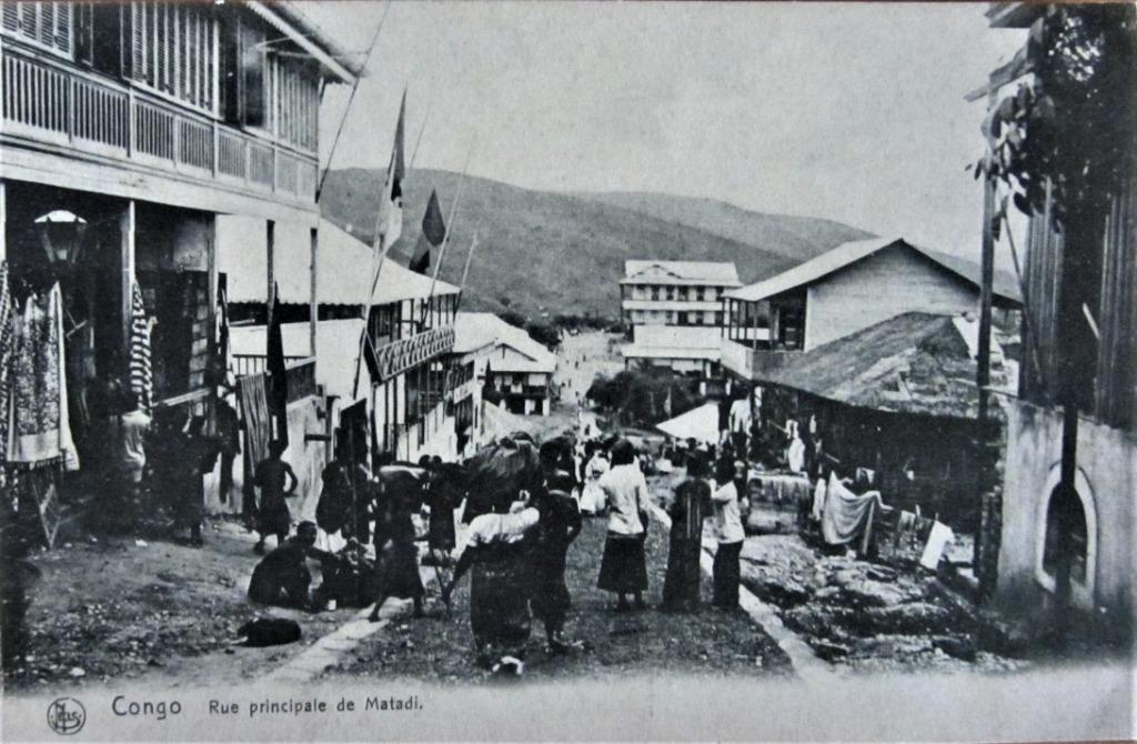 POSTKAARTEN BELGISCH CONGO- RUE PRINCIPAL DE MATADI., Verzamelen, Ophalen of Verzenden, Ongelopen, Buiten Europa