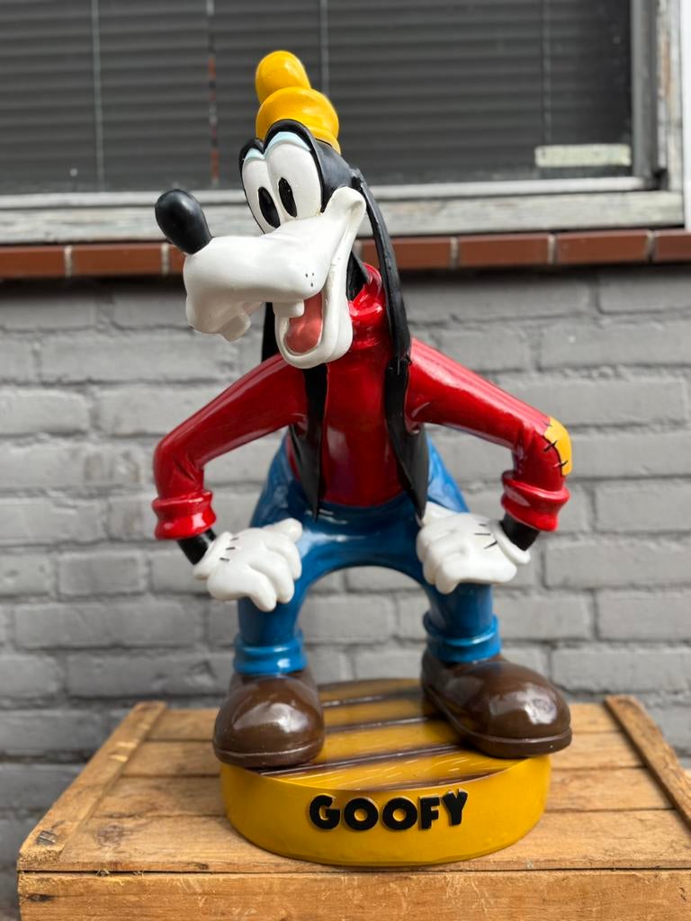 Disney Goofy beeld, Ophalen, Goofy of Pluto, Zo goed als nieuw, Beeldje of Figuurtje