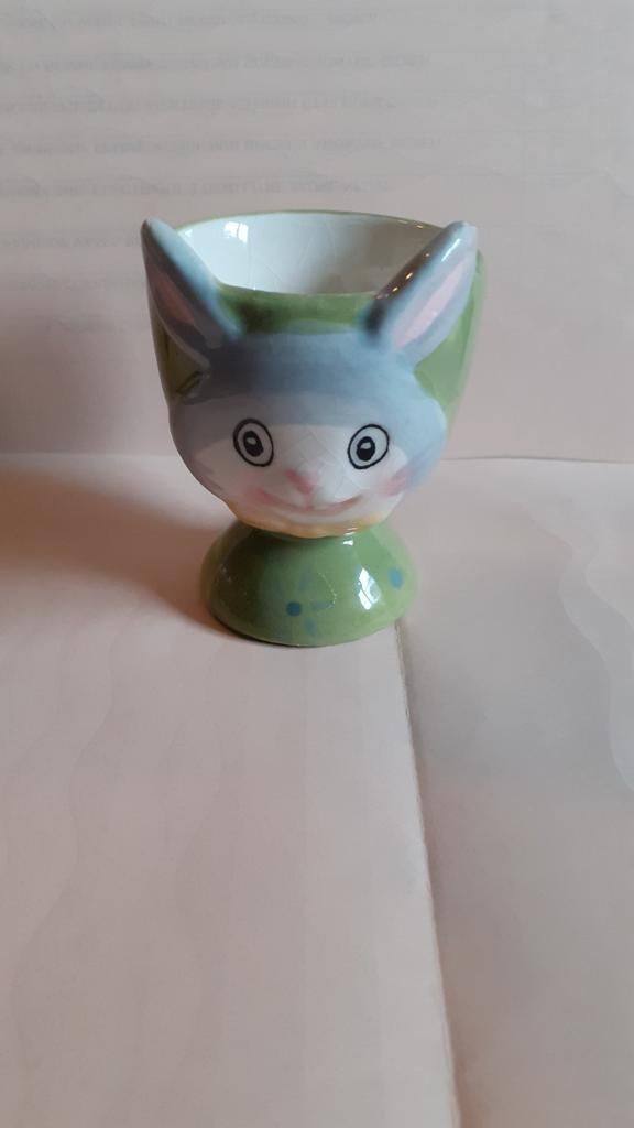 coquetier en faience lapin, Collections, Enlèvement ou Envoi, Utilisé