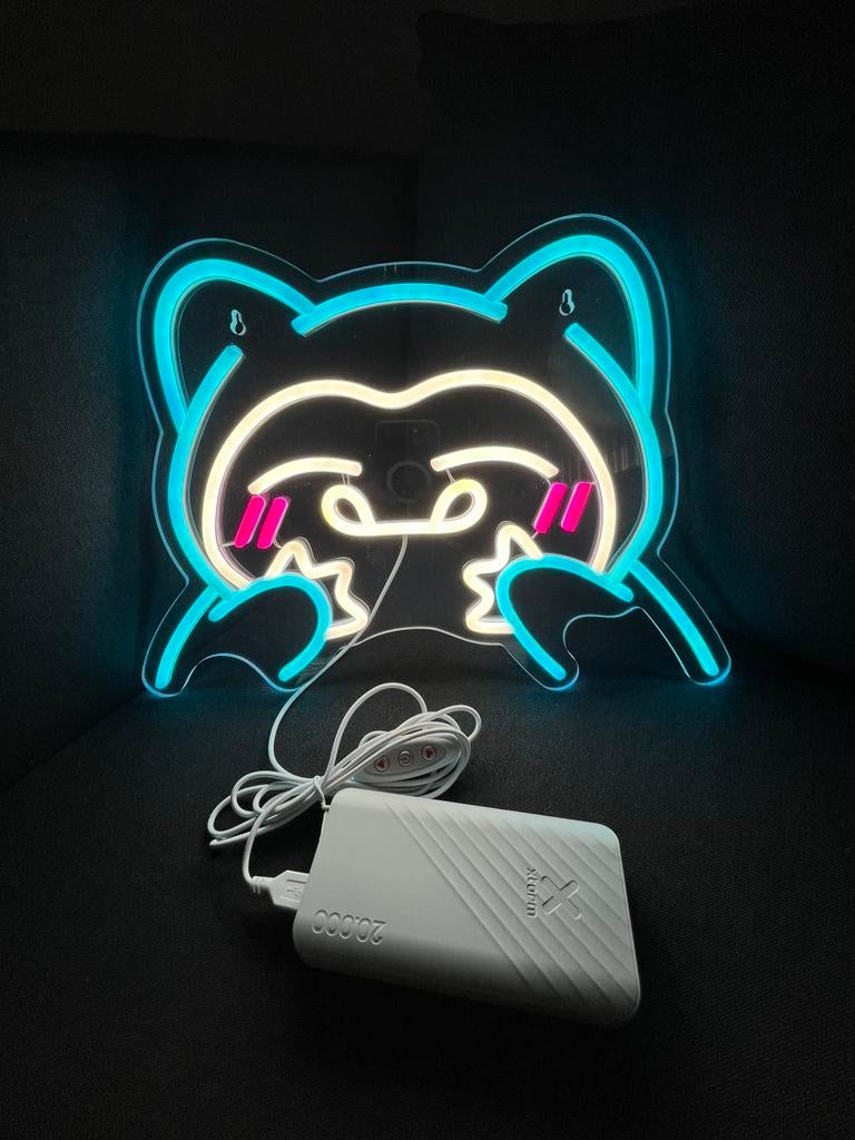 Neon Light Snorlax, Verzamelen, Ophalen of Verzenden, Nieuw, Lichtbak of (neon) lamp