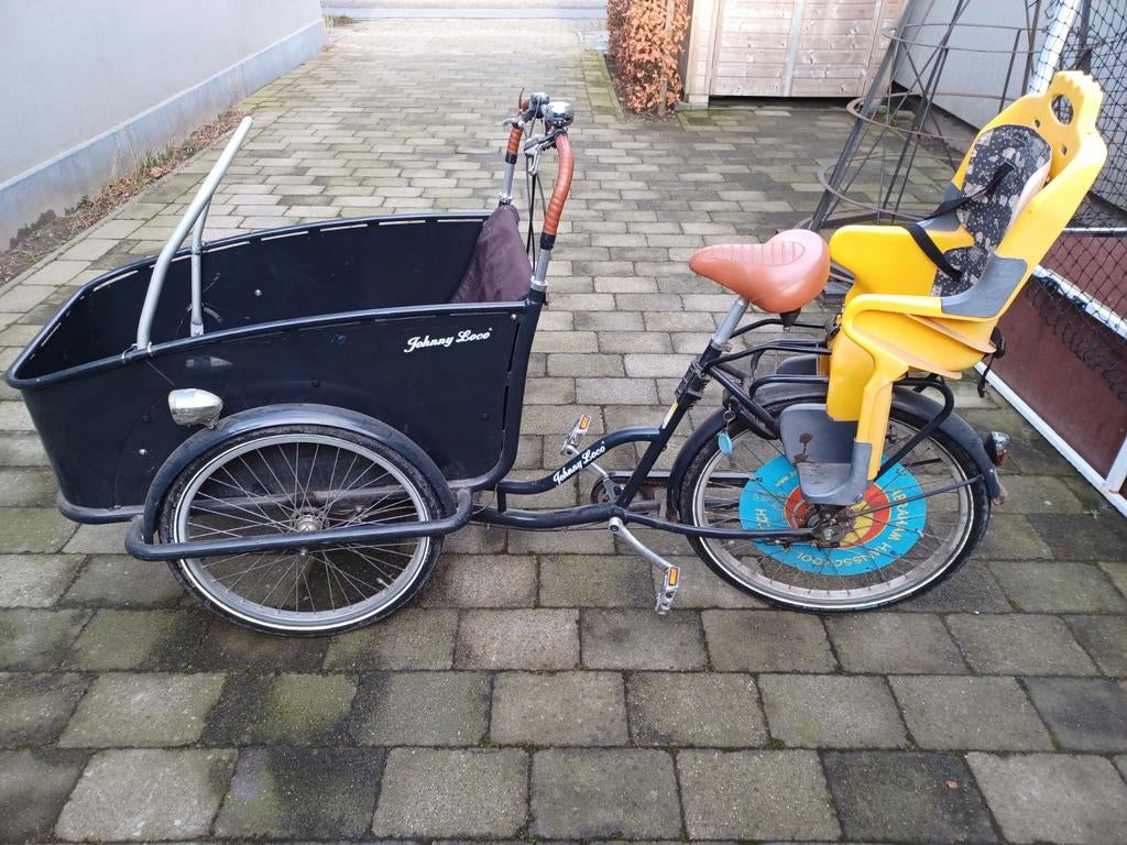 Johnny Loco bakfiets (niet elektrisch), Vélos & Vélomoteurs, Enlèvement, Utilisé, 2 enfants, Johnny Loco