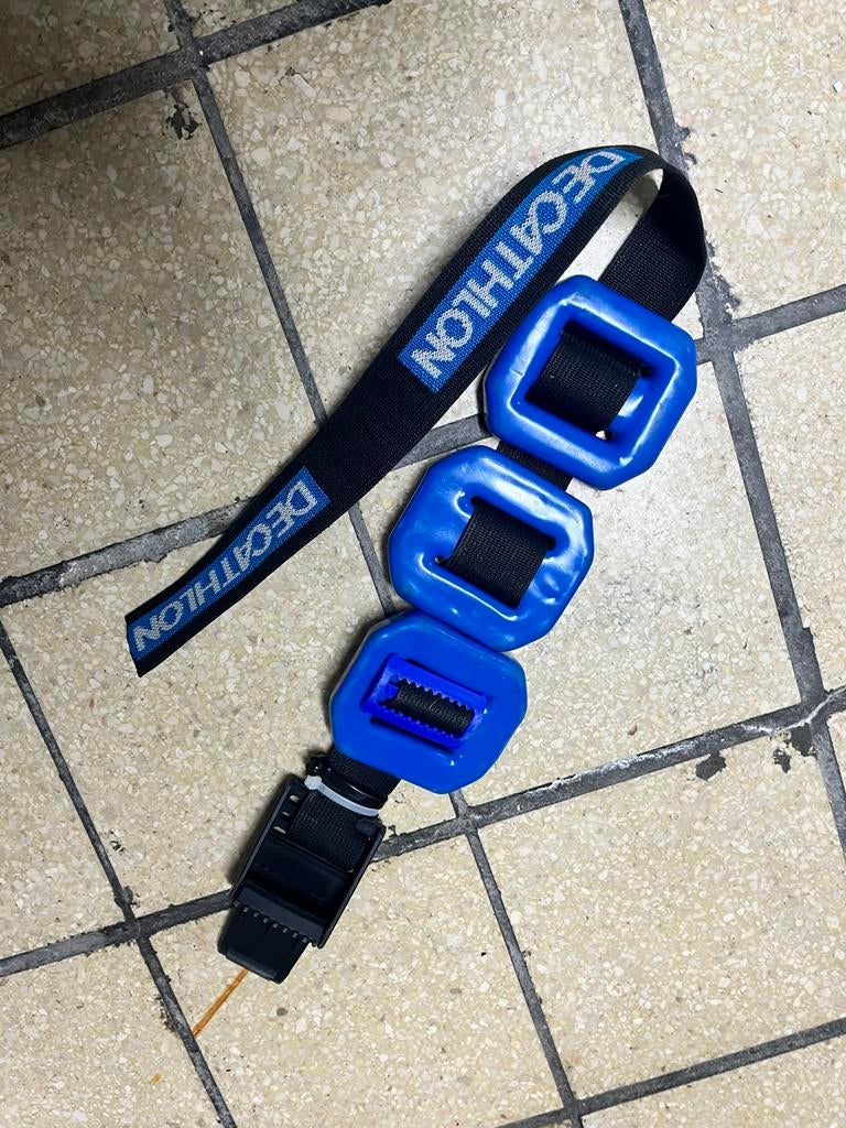 Loodgordel met 3x1 kg gecoat lood, Ophalen of Verzenden, Gebruikt