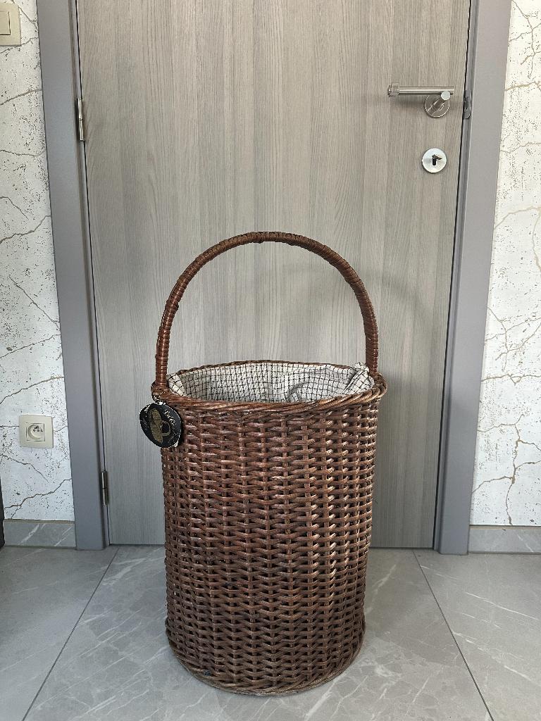 Grote vintage wasmand, Ophalen of Verzenden, Zo goed als nieuw, Overige typen