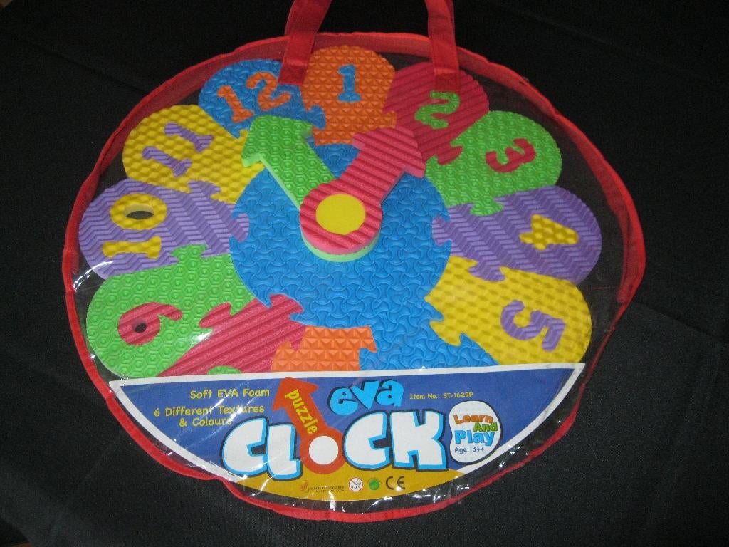 Jeu horloge en mousse, Enlèvement ou Envoi, Neuf, Puzzles