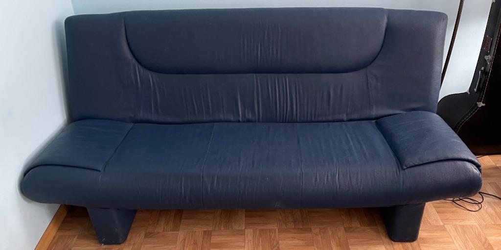 ZETELBED/SLAAPBANK Clic clac, Ophalen, Overige materialen, Gebruikt, Blauw