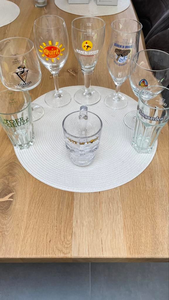 Verschillende bierglazen €2/stuk, Verzamelen, Glas en Drinkglazen, Zo goed als nieuw, Ophalen