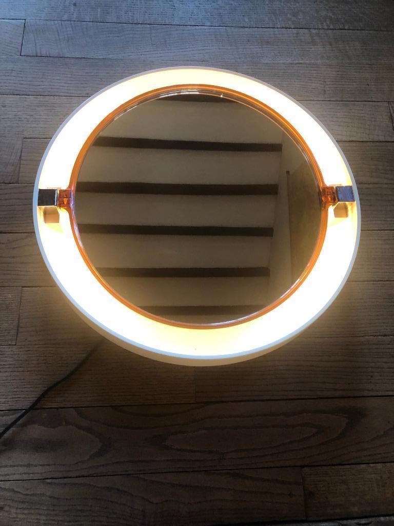 vintage space-age ALLIBERT spiegel met verlichting, Enlèvement