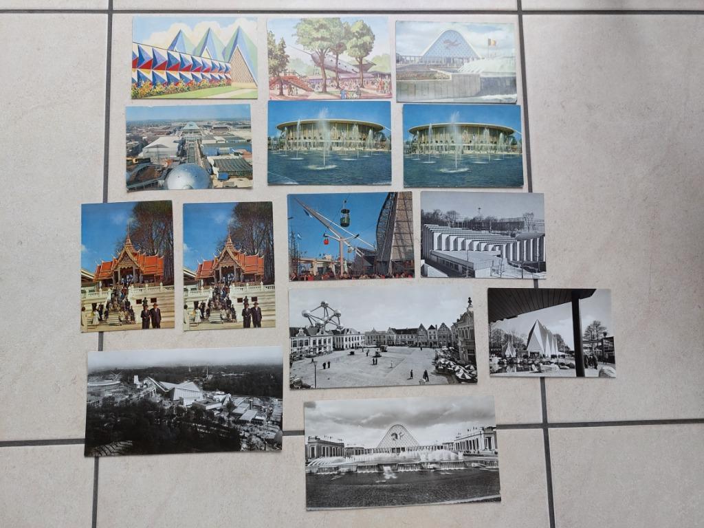 lot postkaarten Expo 58  Brussel, Verzamelen, Verzenden