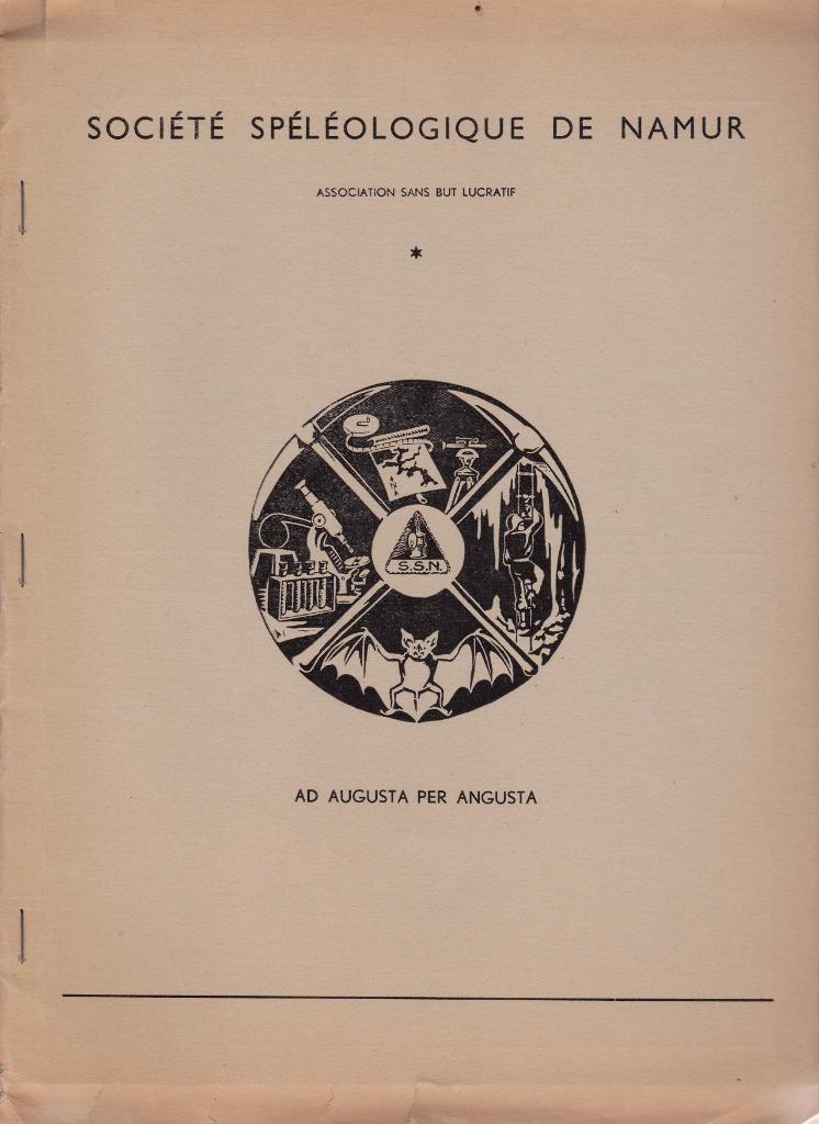 SOCIÉTÉ SPÉLÉOLOGIQUE DE NAMUR - 2 n de 1963 et 1964, Enlèvement ou Envoi, Comme neuf, Autres sujets/thèmes
